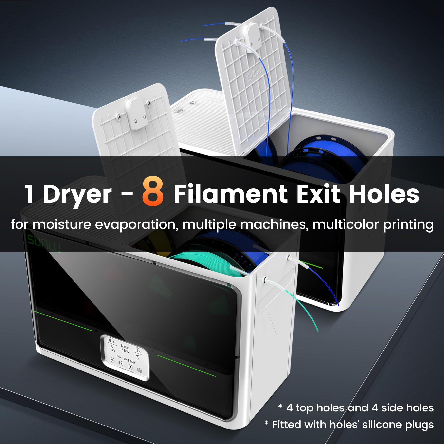 Amazon.co.jp: SUNLU公式3DプリンターフィラメントドライヤーS4